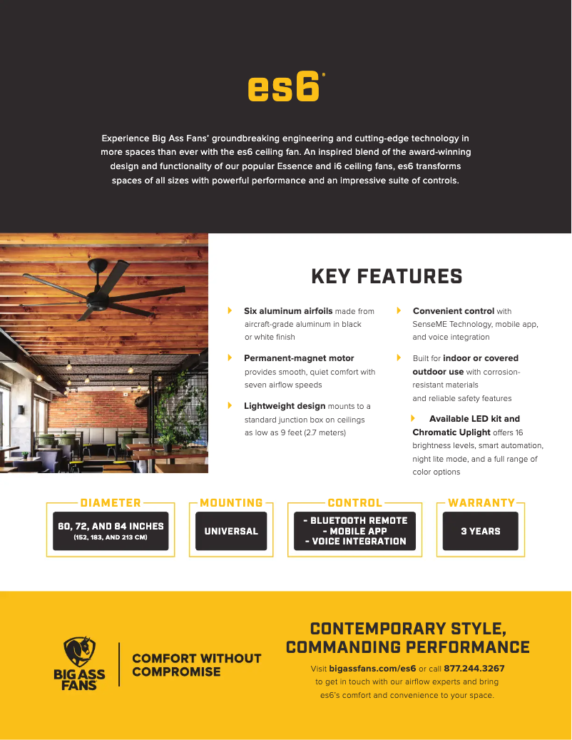 Image de la première page du manuel de l'appareil es6