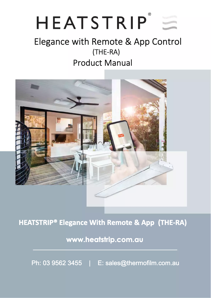 Image de la première page du manuel de l'appareil Elegance THE3200RA