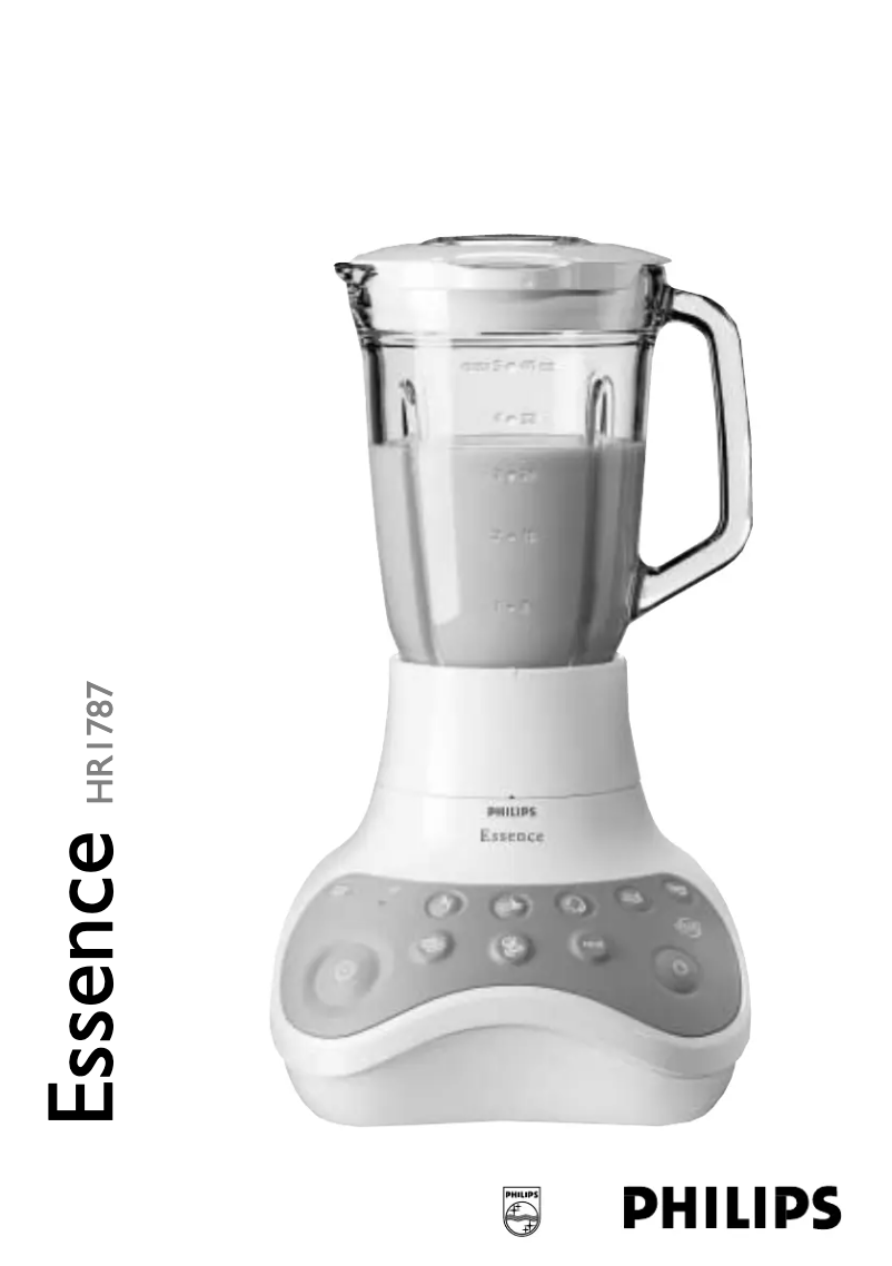 Page 1 de la notice Manuel utilisateur Philips Essence HR1787