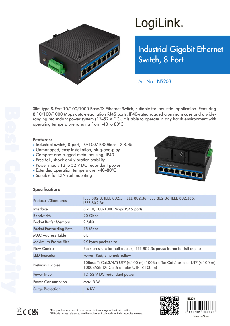 Página 1 del manual Manual de usuario LogiLink NS203