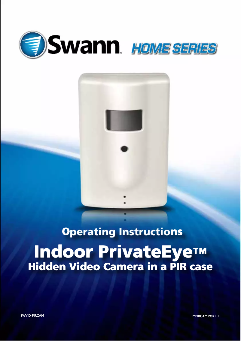 Page n°1 - Manuel utilisateur Swann PrivateEye ADS-45