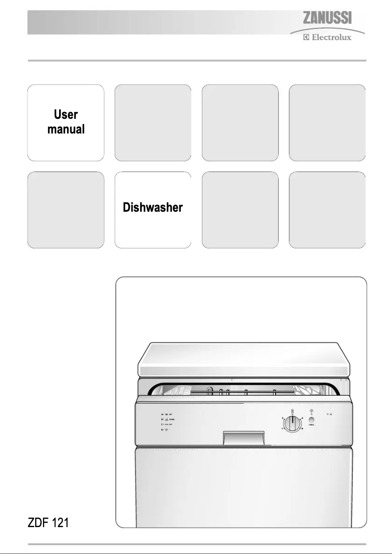 Image de la première page du manuel de l'appareil ZDF121