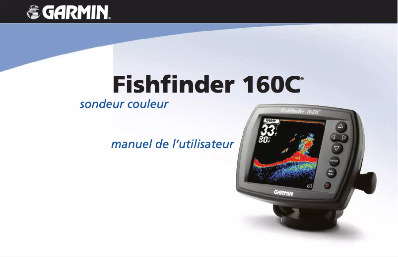 Page 1 de la notice Manuel utilisateur Garmin Fishfinder 160C