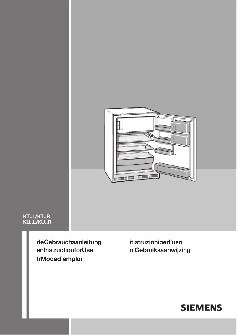 Page 1 de la notice Manuel utilisateur Siemens KU16LA41
