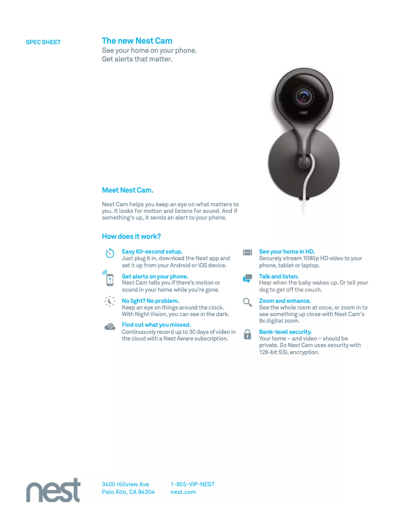 Image de la première page du manuel de l'appareil Cam