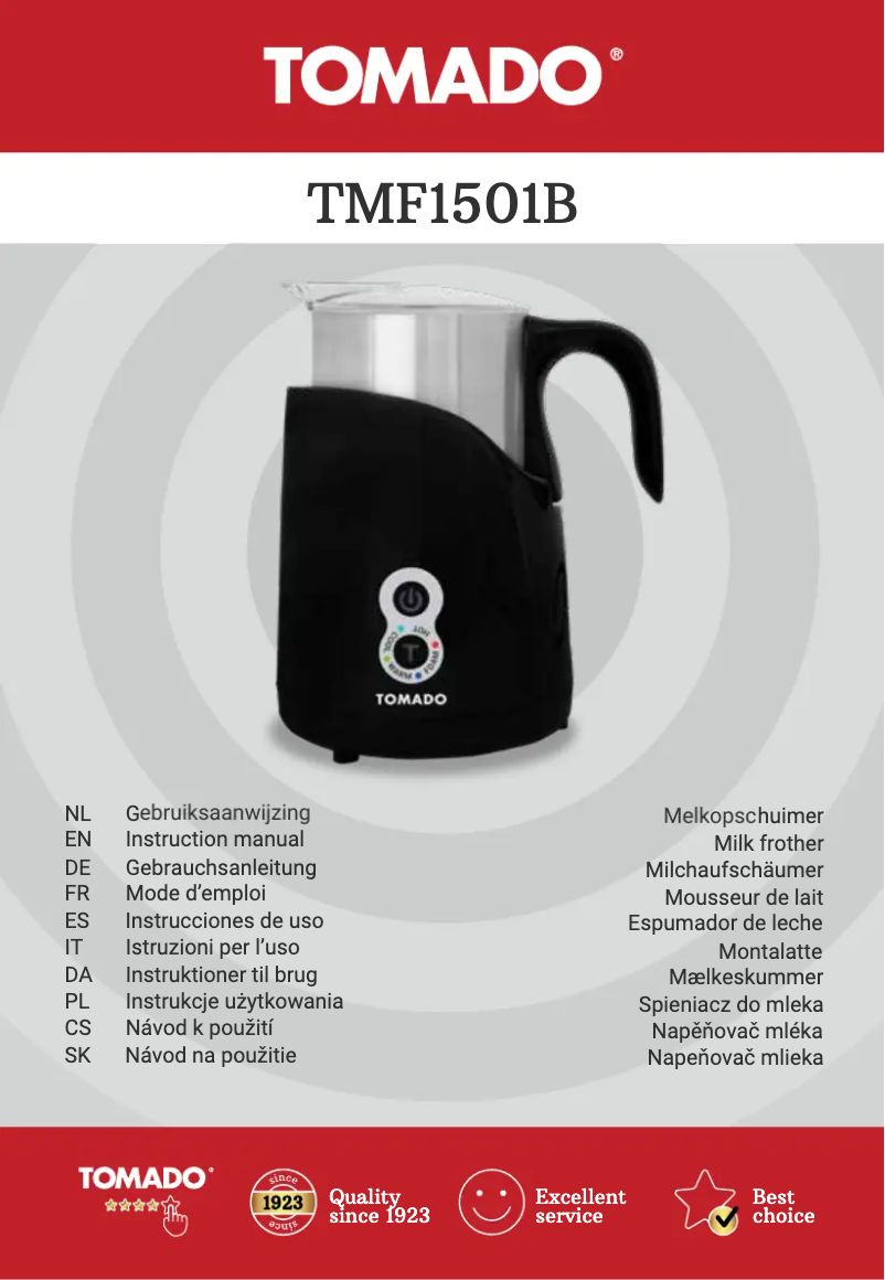 Image de la première page du manuel de l'appareil TMF1501B