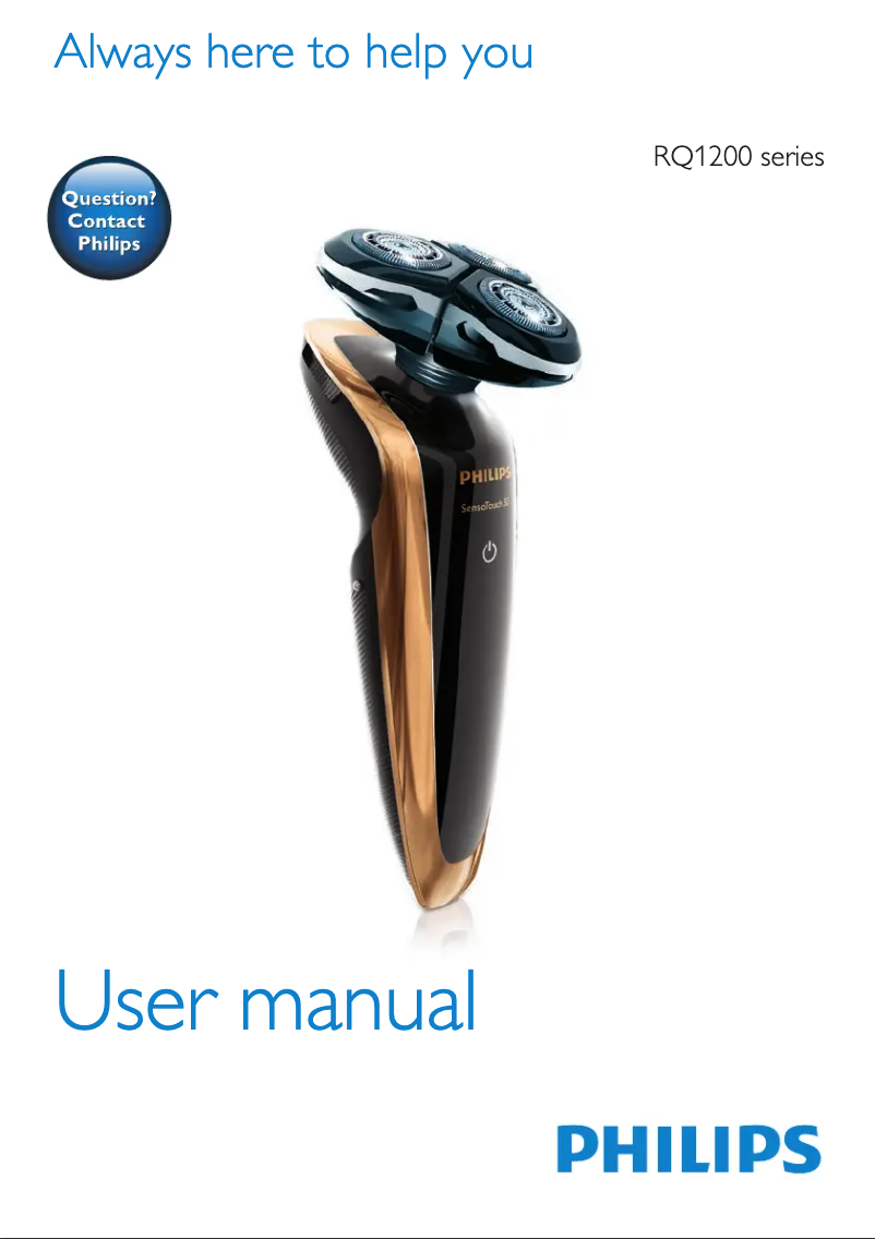 Image de la première page du manuel de l'appareil SensoTouch 3D RQ1284
