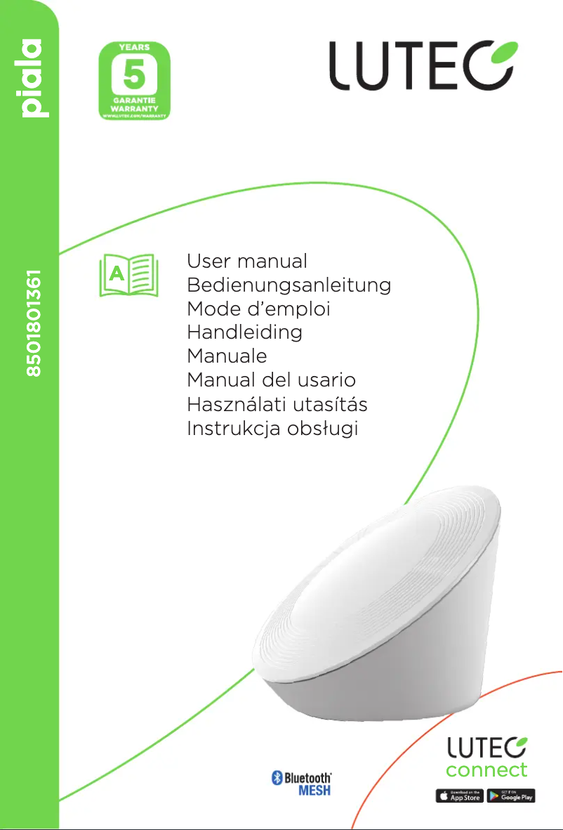 Page n°1 - Manuel utilisateur Lutec Piala