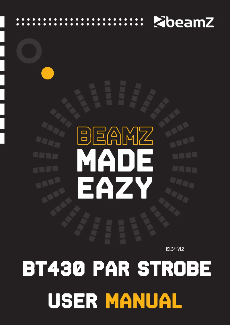 Page n°1 - Manuel utilisateur BeamZ BT430
