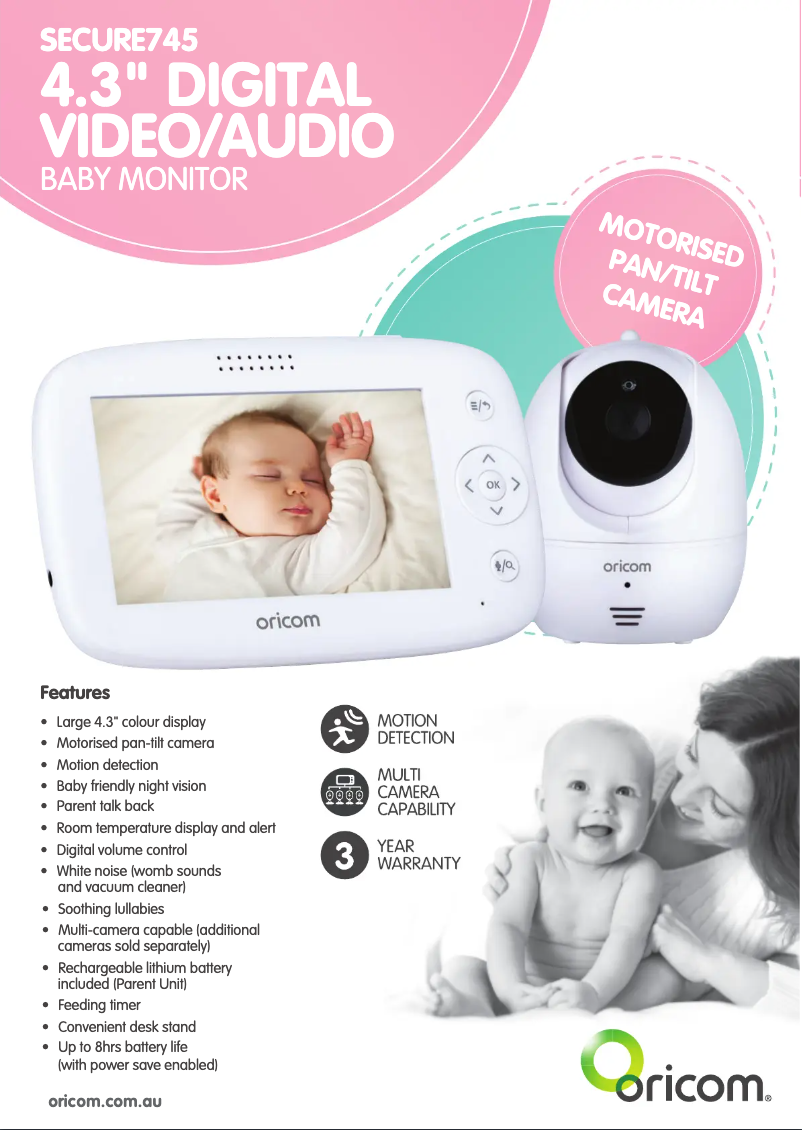 Page 1 de la notice Manuel utilisateur Oricom Secure 745