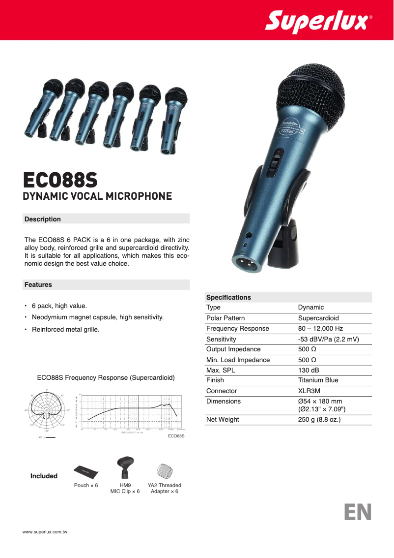 Image de la première page du manuel de l'appareil ECO-88