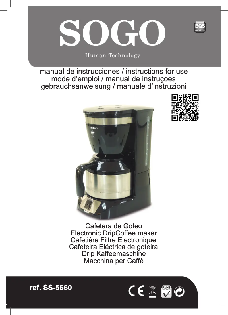 Page 1 de la notice Manuel utilisateur Sogo SS-5660