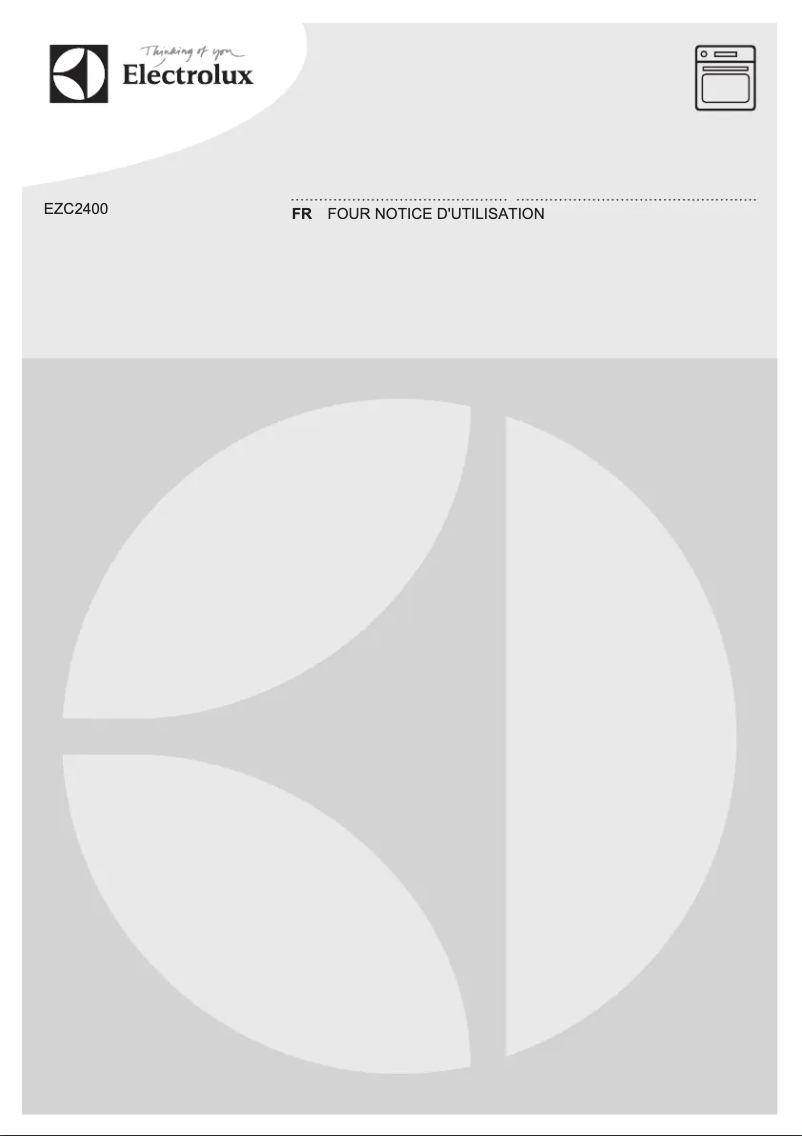 Page n°1 - Manuel utilisateur Electrolux EZC2400BCK
