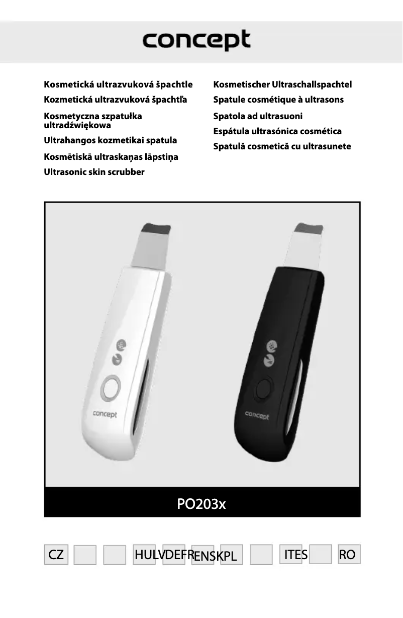 Image de la première page du manuel de l'appareil Perfect Skin PO2031