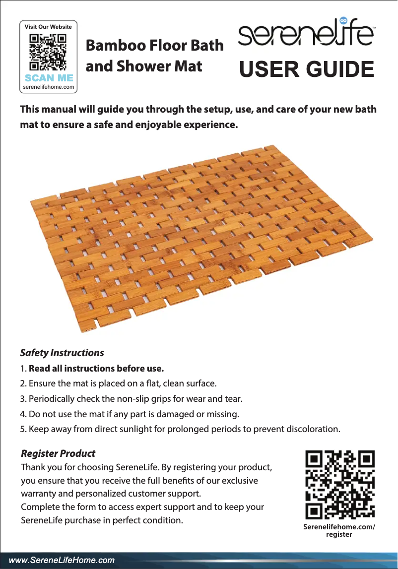 Image de la première page du manuel de l'appareil SLFBMT500