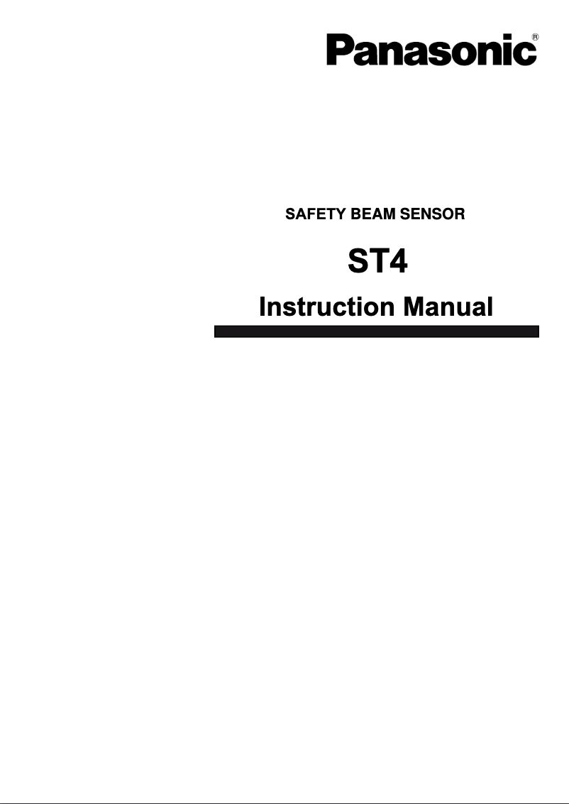 Image de la première page du manuel de l'appareil ST4