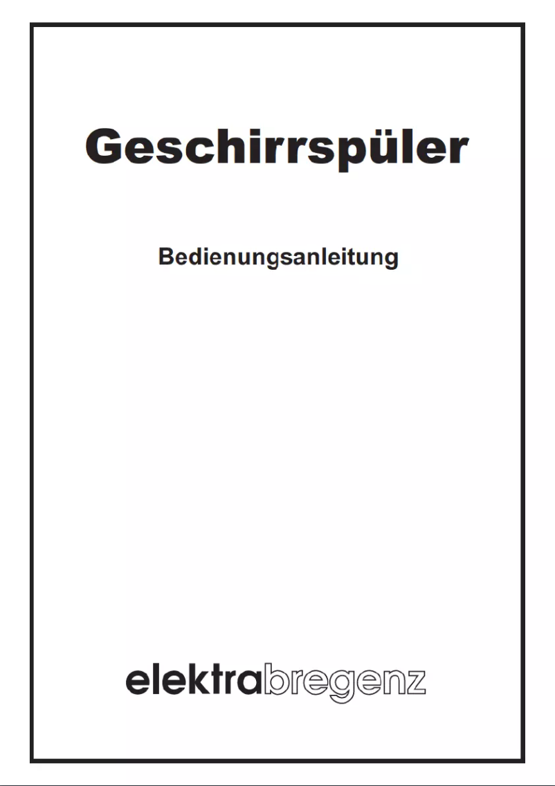 Page 1 de la notice Manuel utilisateur Elektra Bregenz GI 4311 XP