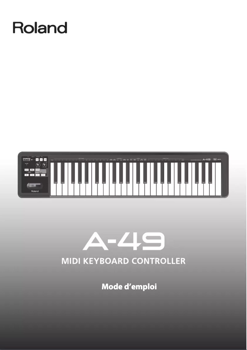 Page 1 de la notice Manuel utilisateur Roland A-49
