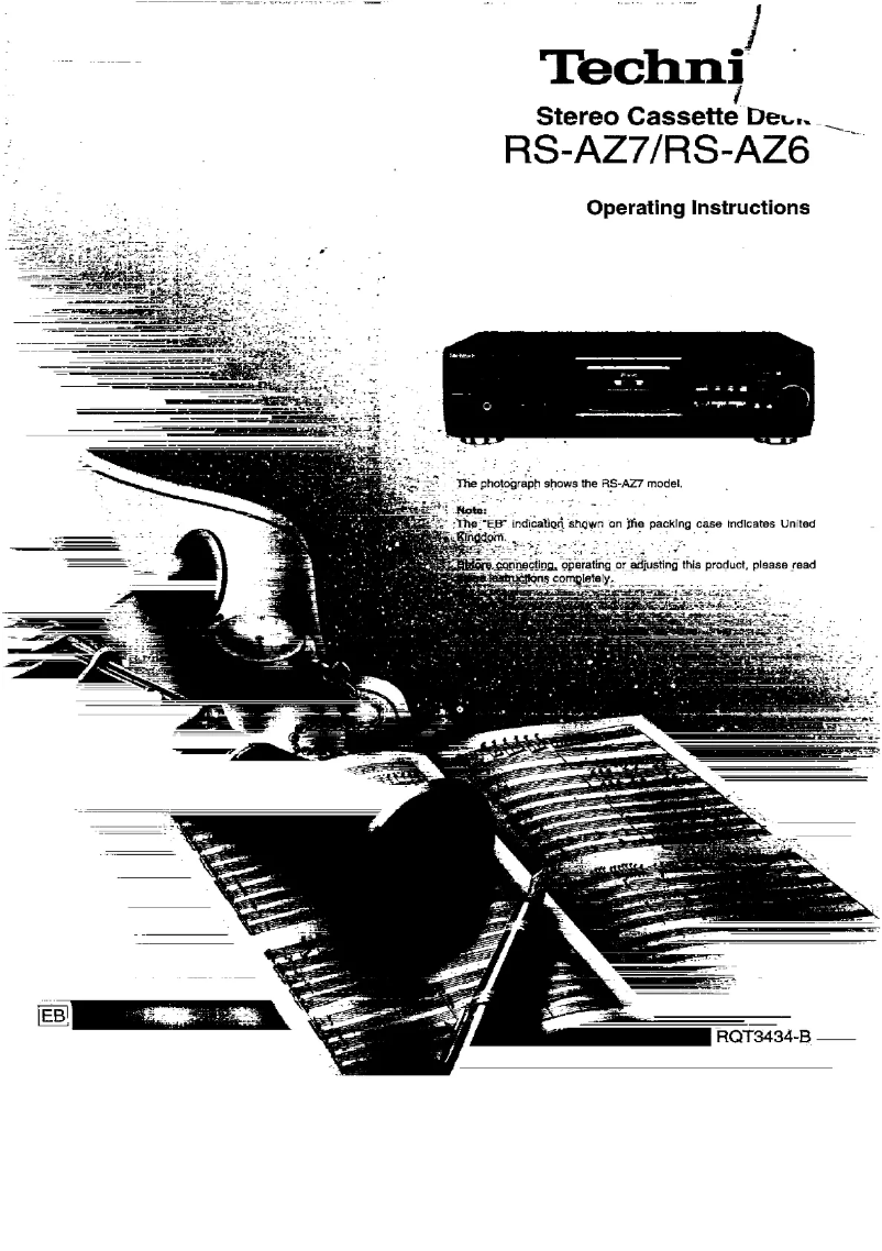 Page 1 de la notice Manuel utilisateur Technics RS-AZ7