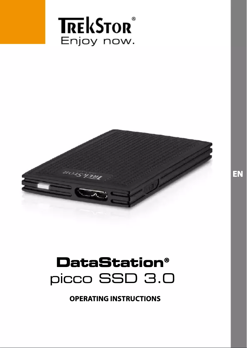 Page n°1 - Manuel utilisateur TrekStor DataStation picco USB3.0