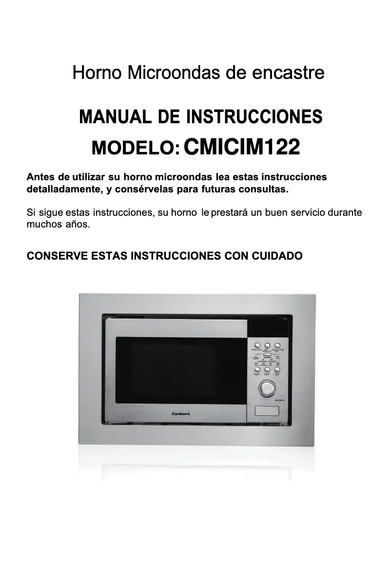 Image de la première page du manuel de l'appareil CMICIM122