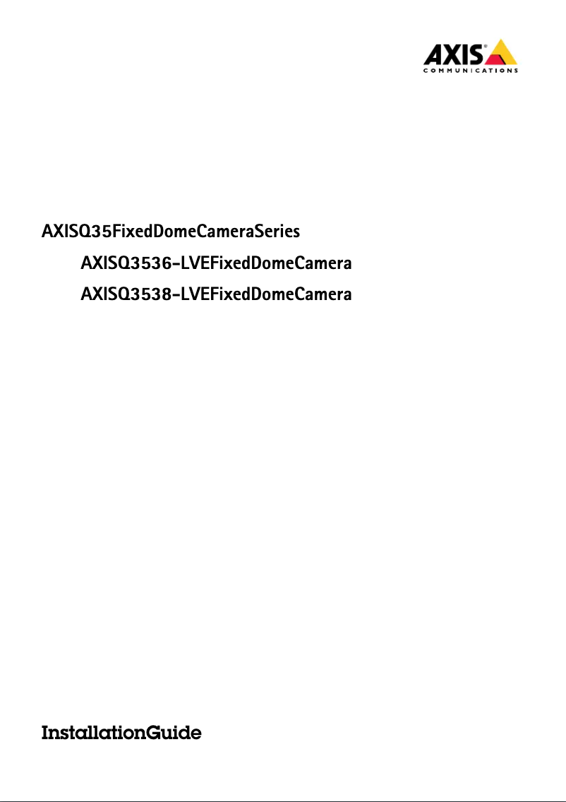 Image de la première page du manuel de l'appareil Q3536-LVE