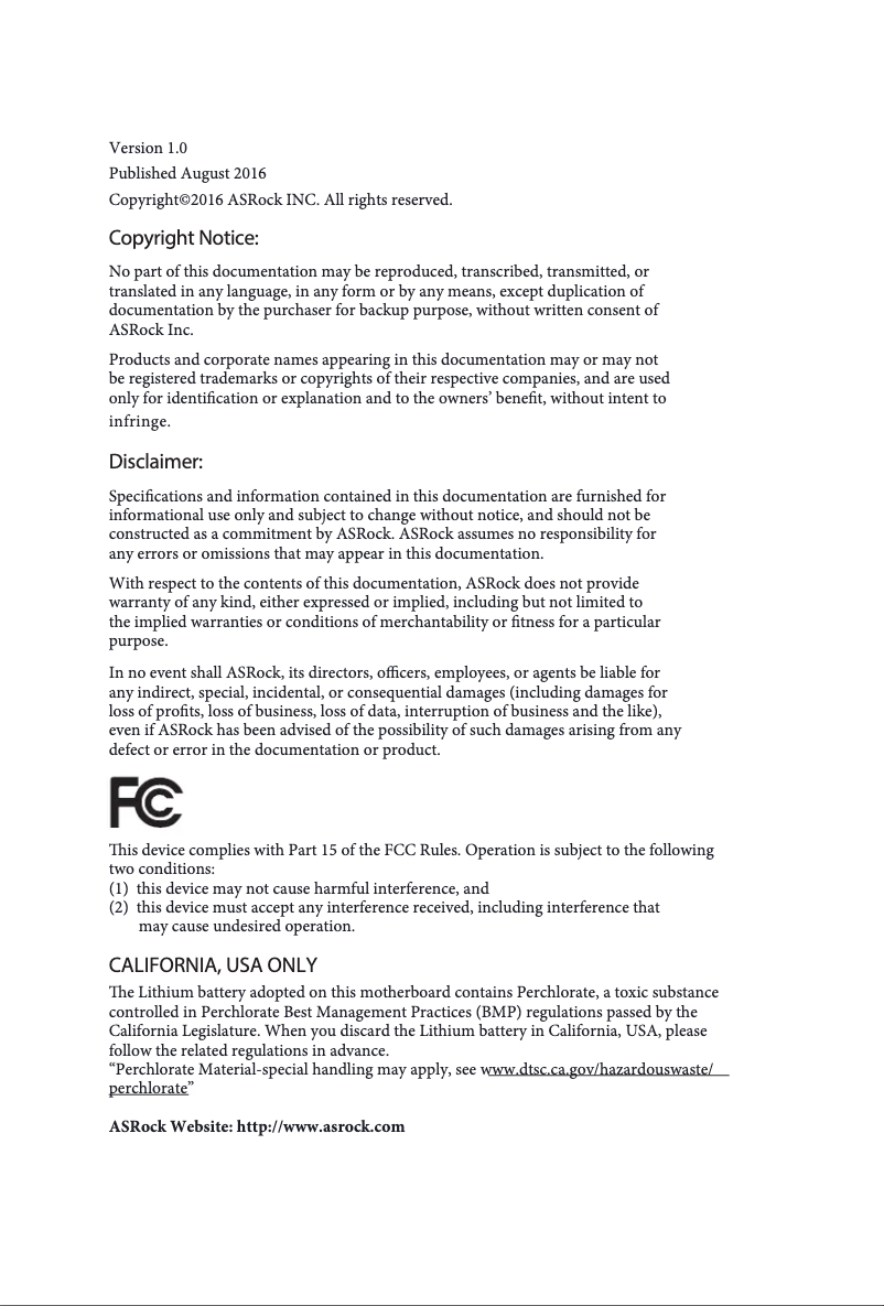 Página 1 del manual Manual de usuario Asrock J3355M