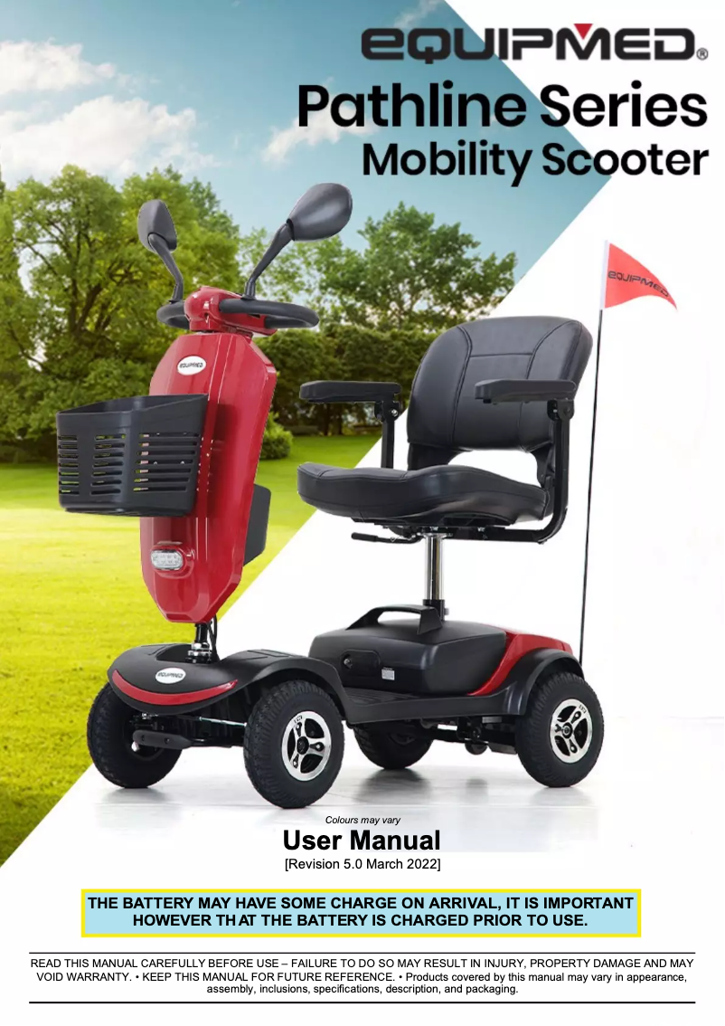 Page n°1 - Manuel utilisateur eQuipMed Pathline Series