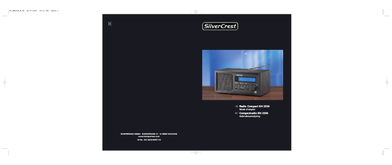 Imagen de la primera página del manual del dispositivo KH 2334