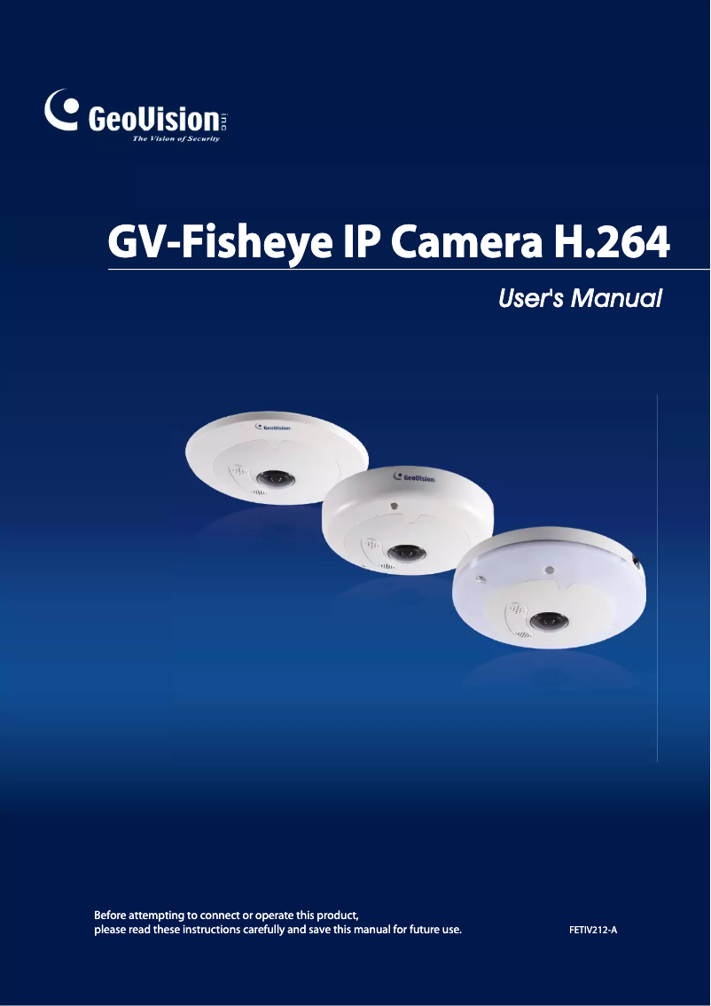 Page 1 de la notice Manuel utilisateur Geovision GV-FER521