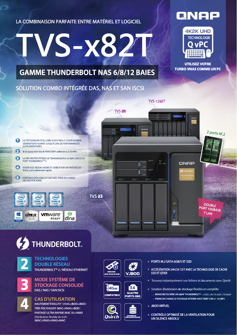 Page n°1 - Fiche technique QNAP TVS-882T