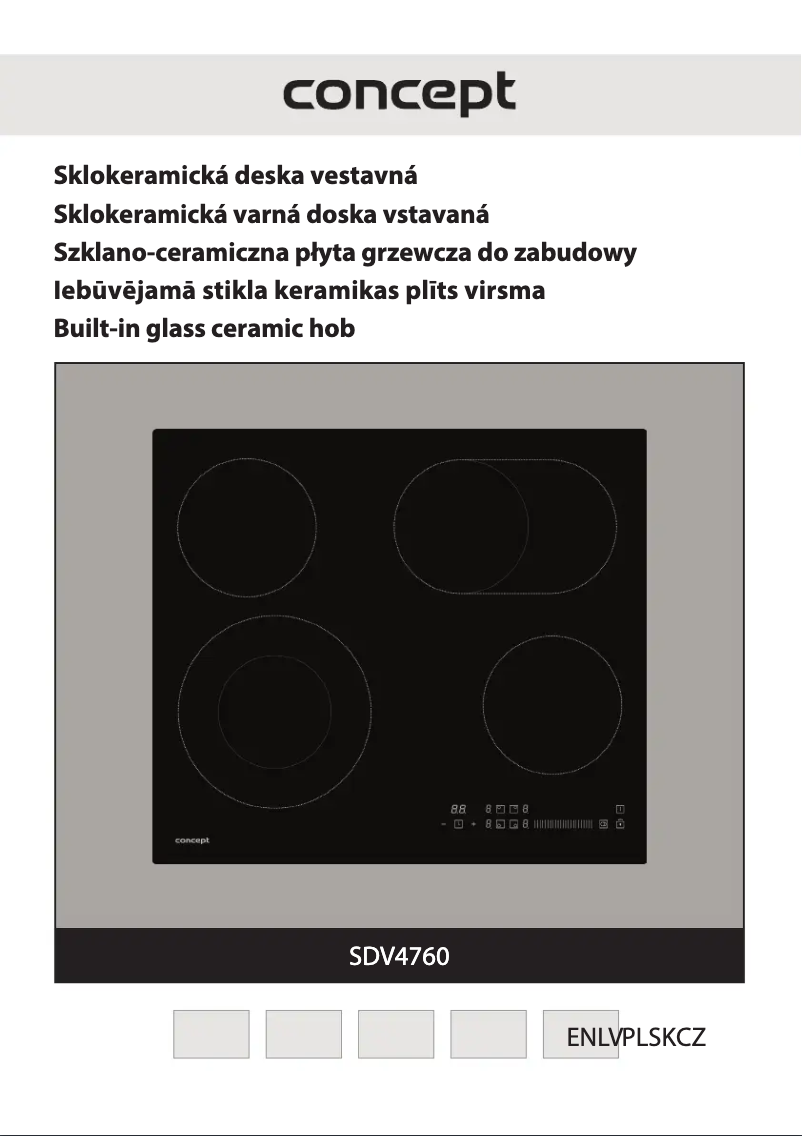 Page 1 de la notice Manuel utilisateur Concept SDV4760