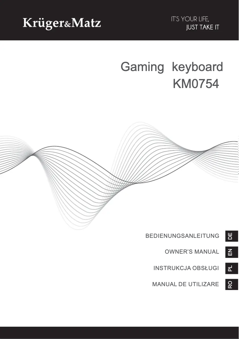 Image de la première page du manuel de l'appareil KM0754
