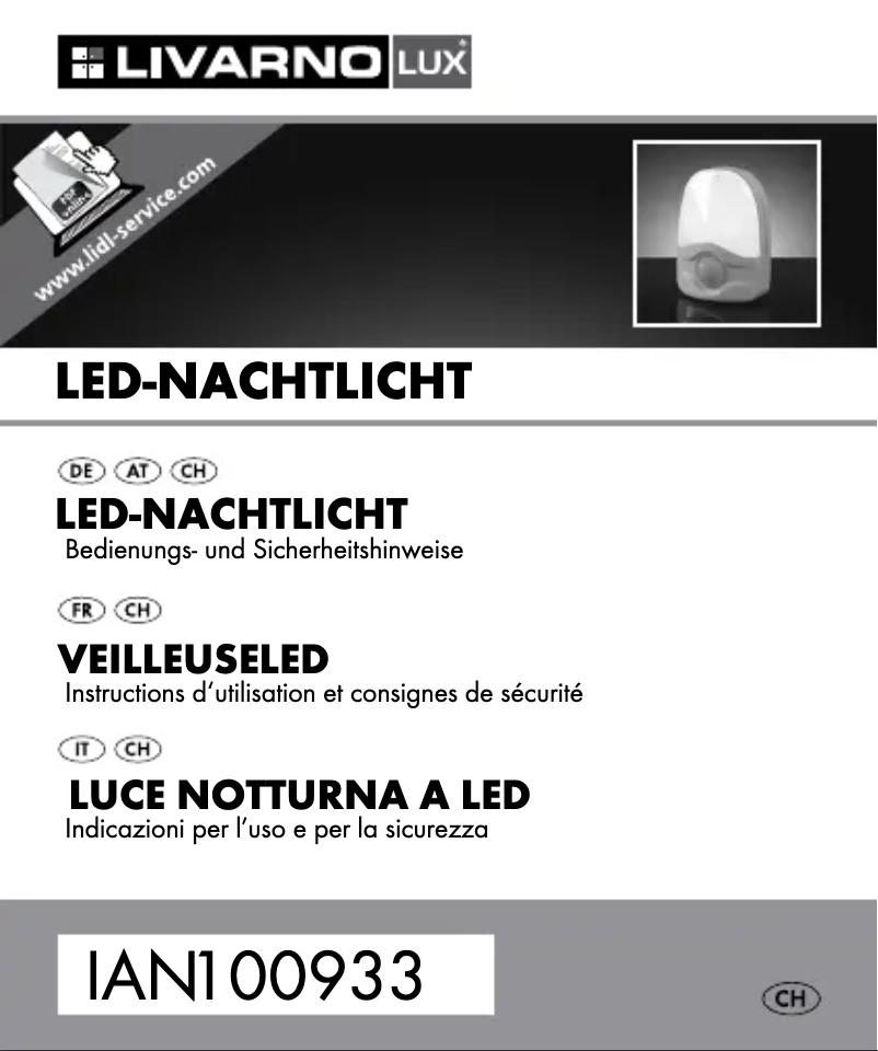 Page n°1 - Manuel utilisateur Livarno Lux IAN 100933