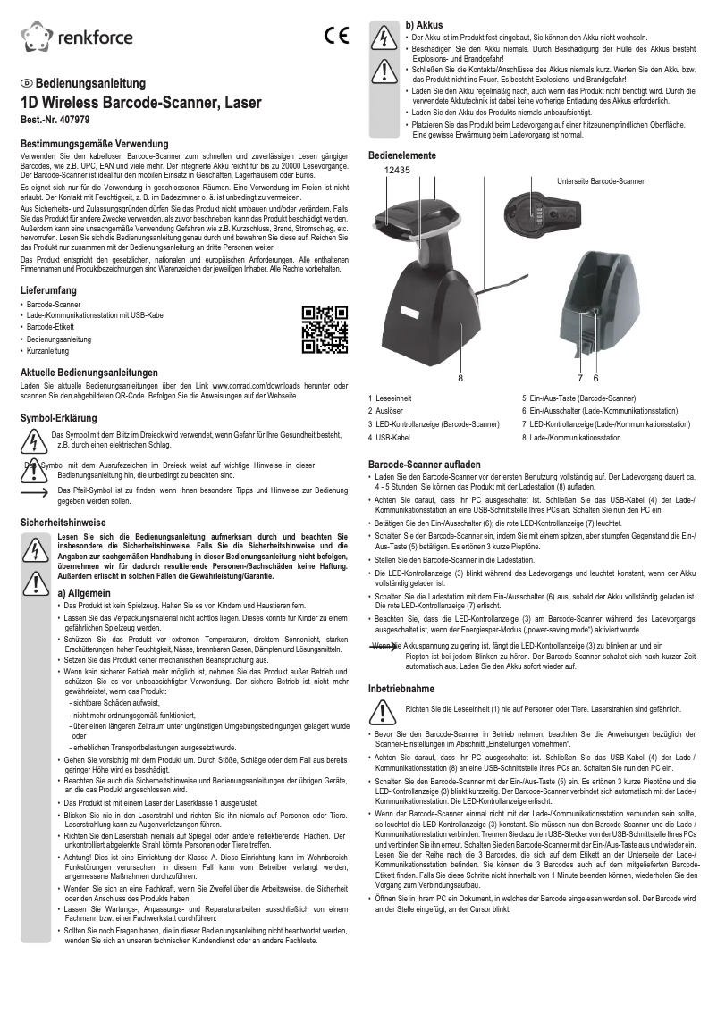 Image de la première page du manuel de l'appareil LS6300BU