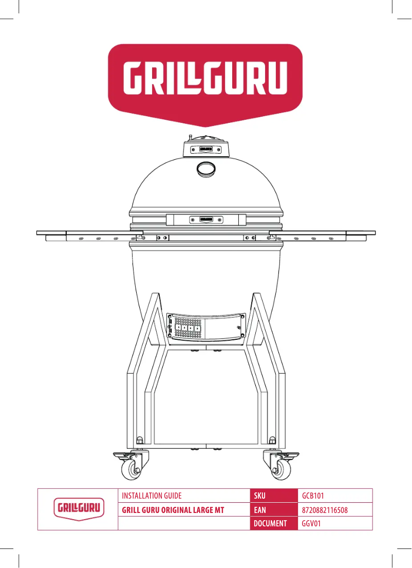 Page 1 de la notice Manuel utilisateur Grill Guru Original Large MT