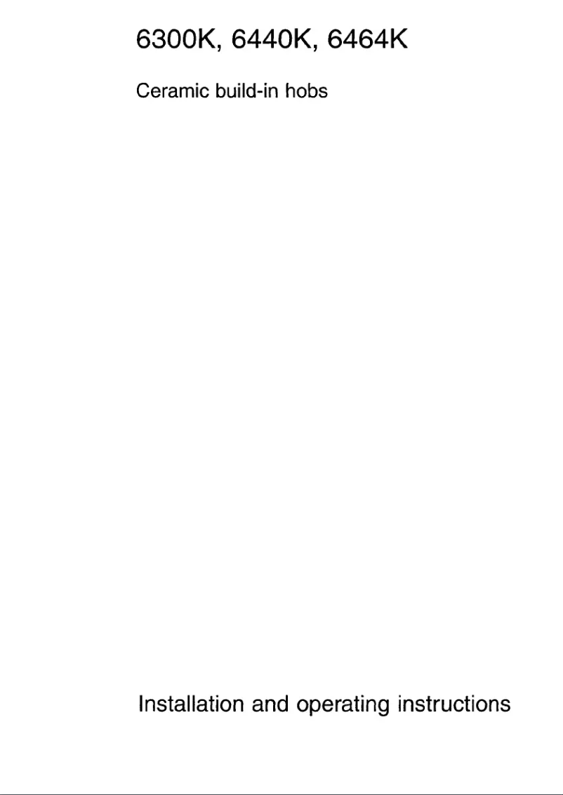 Image de la première page du manuel de l'appareil 6300K