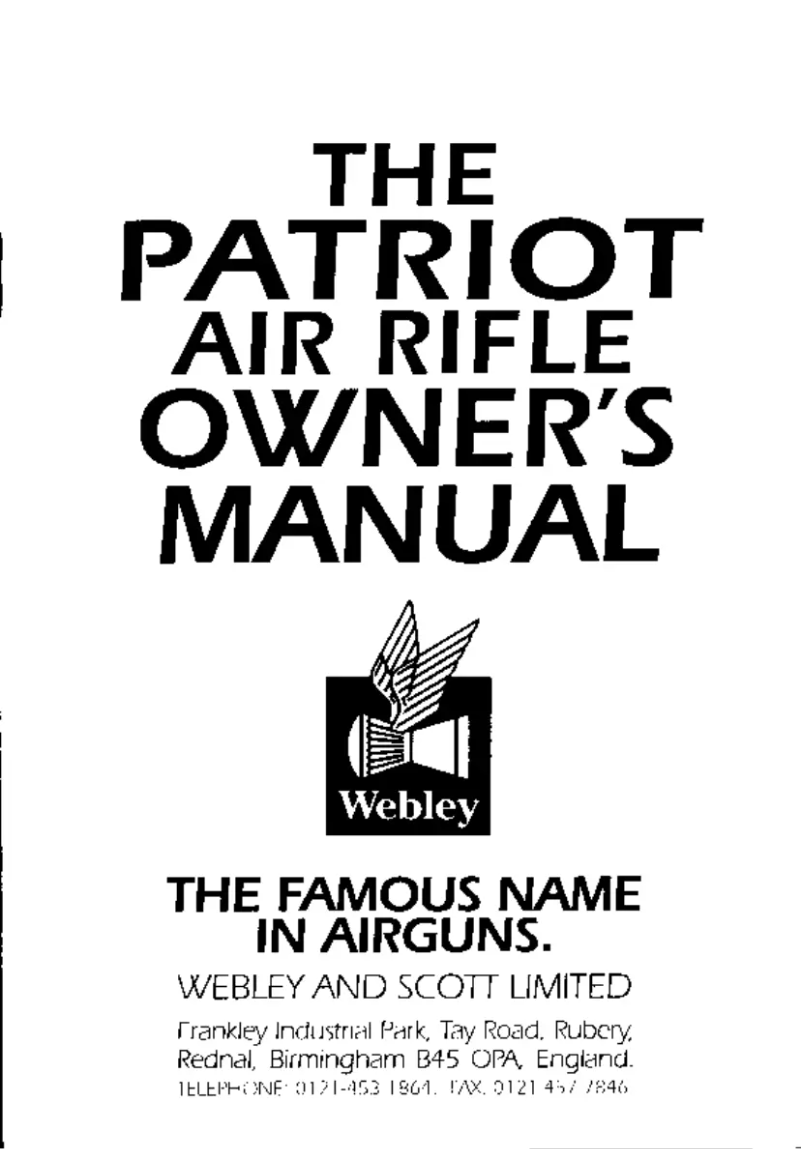 Page n°1 - Manuel utilisateur Webley Patriot