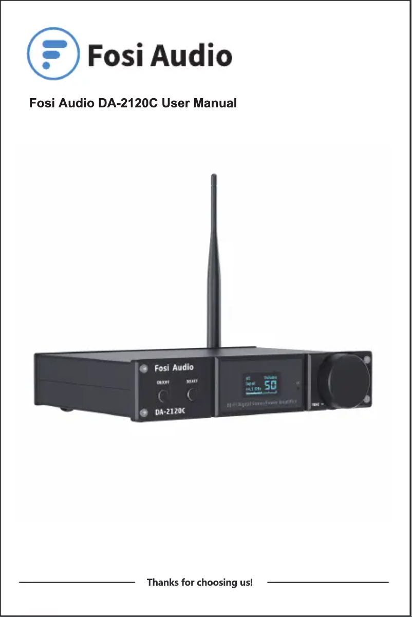 Page n°1 - Manuel utilisateur Fosi Audio DA-2120C
