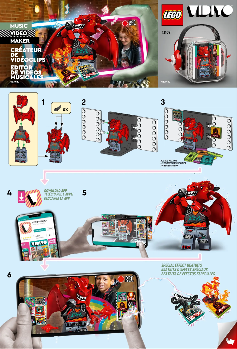 Image de la première page du manuel de l'appareil Vidiyo 43109