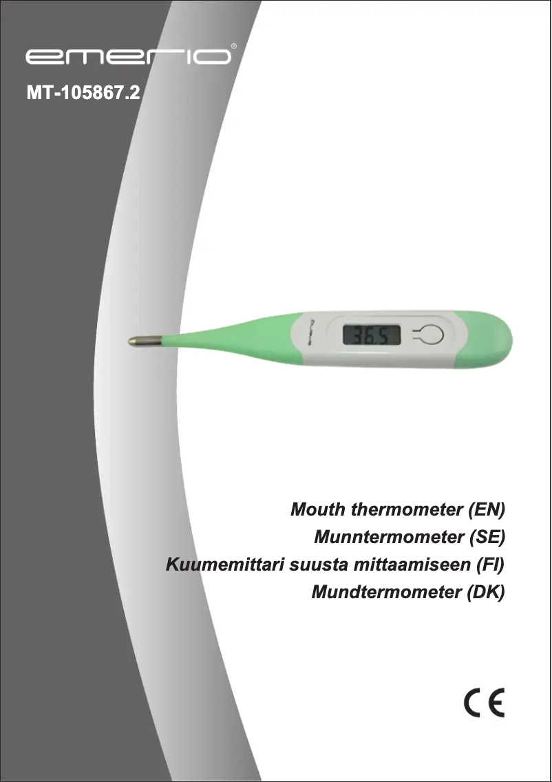 Page 1 de la notice Manuel utilisateur Emerio MT-105867