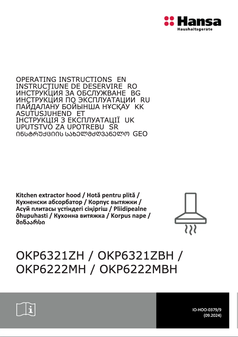 Page n°1 - Manuel utilisateur Hansa OKP6321ZH
