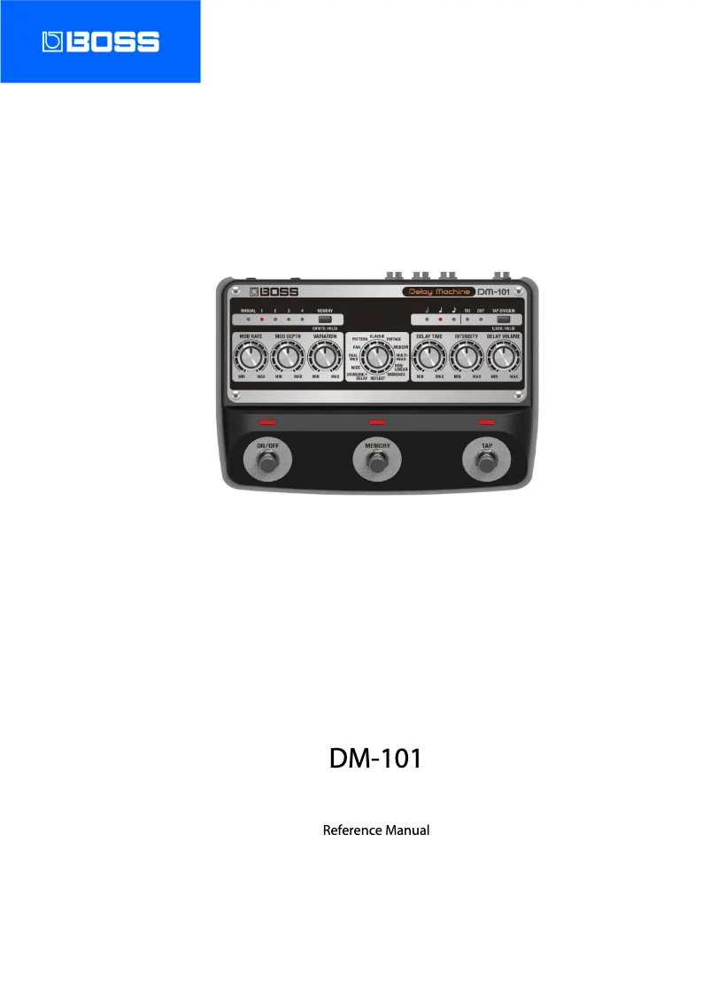 Imagen de la primera página del manual del dispositivo DM-101