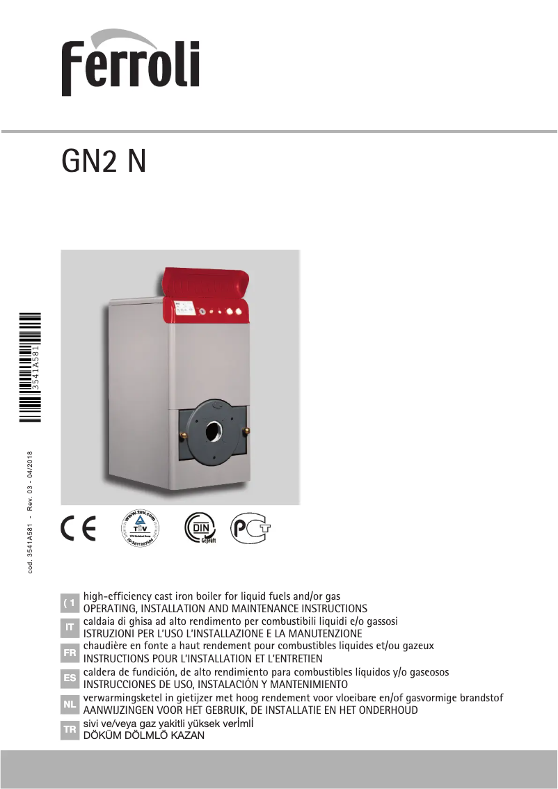 Image de la première page du manuel de l'appareil GN2 N