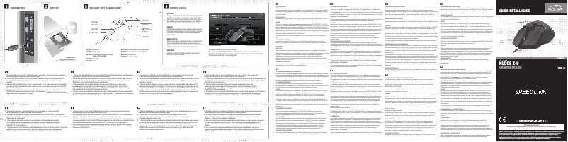 Page 1 of the manual User Manual Speed-Link Kudoz Z-9 SL-6391-RD