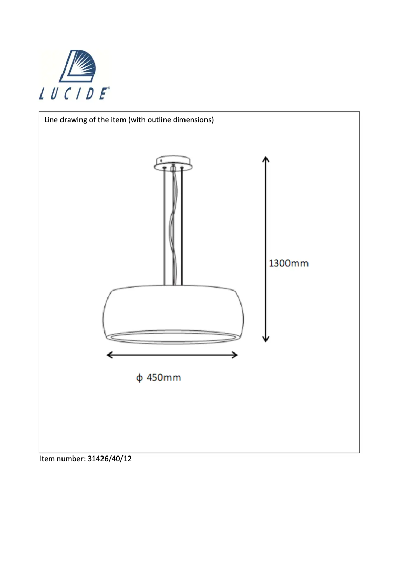 Page n°1 - Manuel utilisateur Lucide Mari 31426/40/12