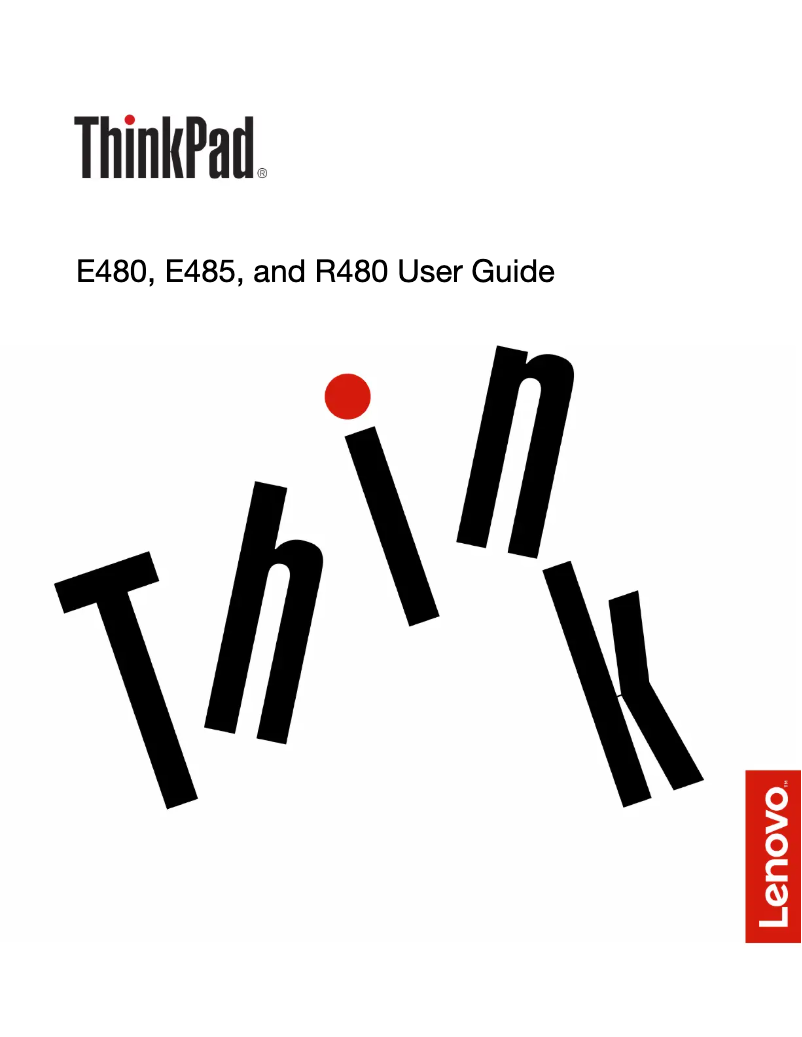 Página 1 del manual Manual de usuario Lenovo Thinkpad E480