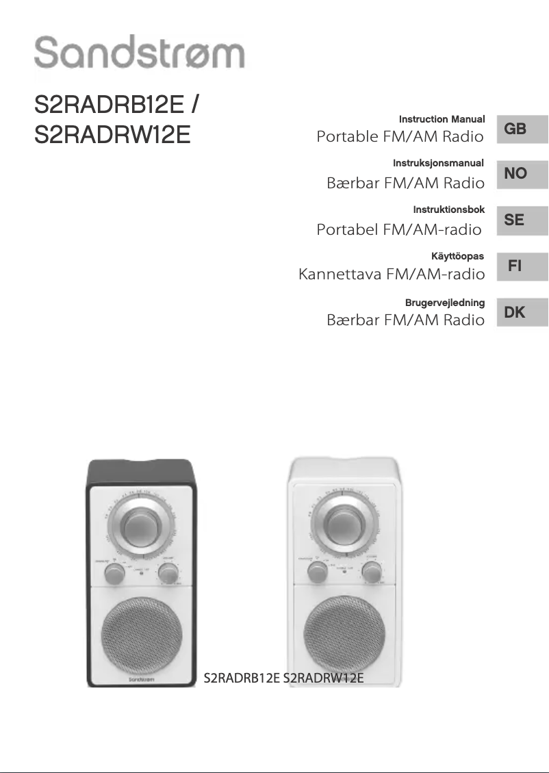 Image de la première page du manuel de l'appareil S2RADRW12E