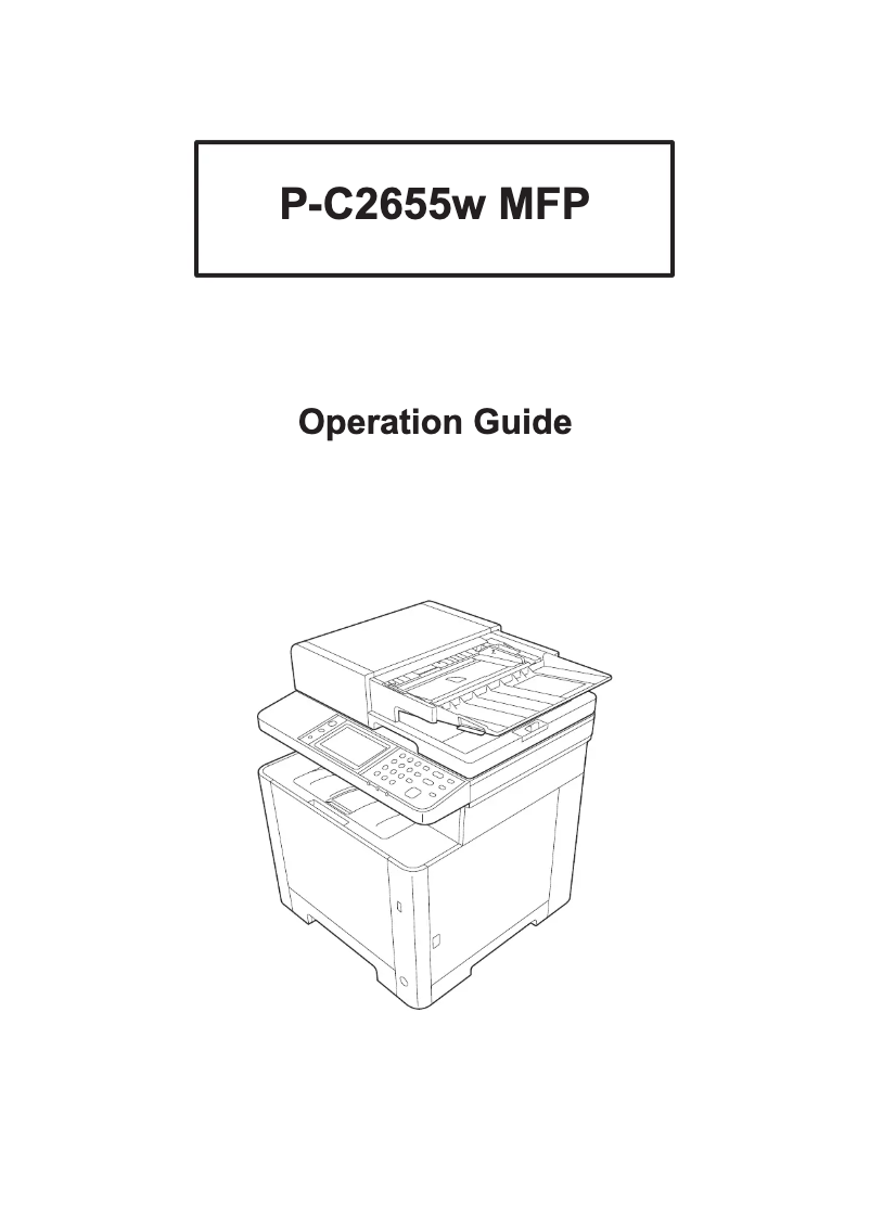 Page 1 de la notice Manuel utilisateur Triumph-Adler P-C2655w