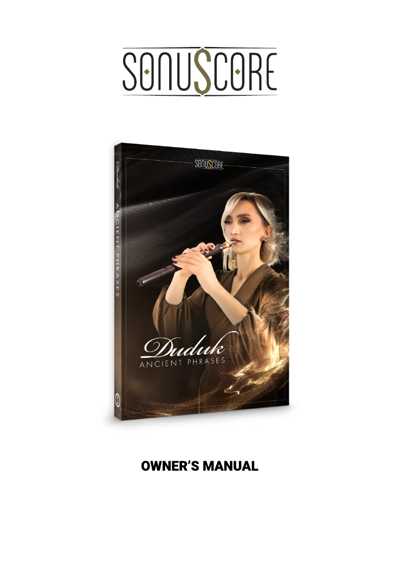 Page n°1 - Manuel utilisateur Steinberg Ancient Duduk Phrases